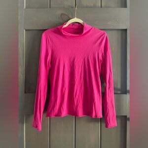 Anthropologie Fuchsia Pink  Long Sleeve Tee